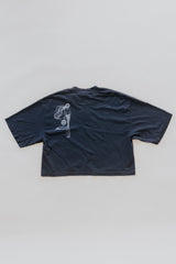 Oversized Cropped Tee - Glass Float Mermaid thumbnail
