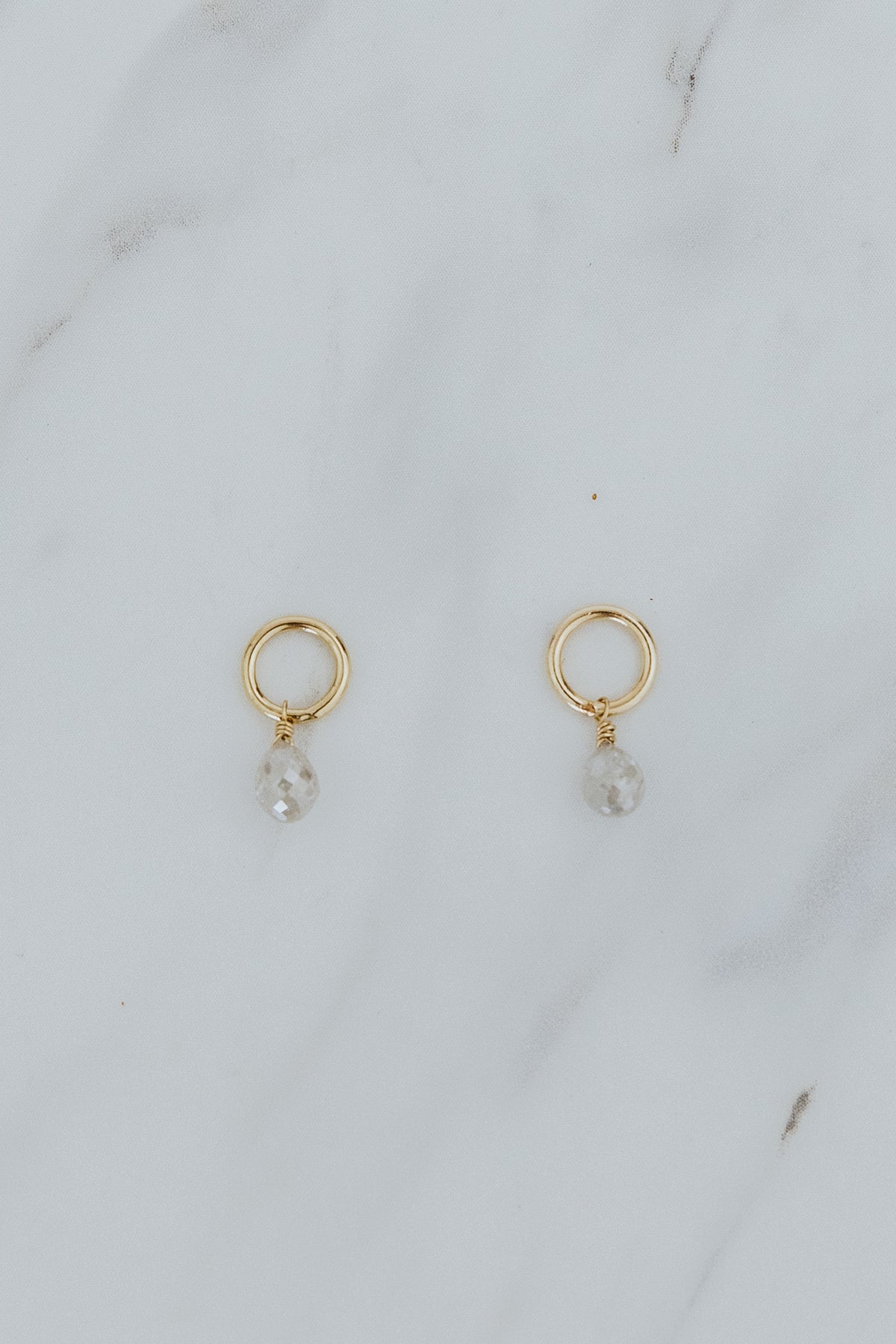 Gemstone Earring Charms - Diamond