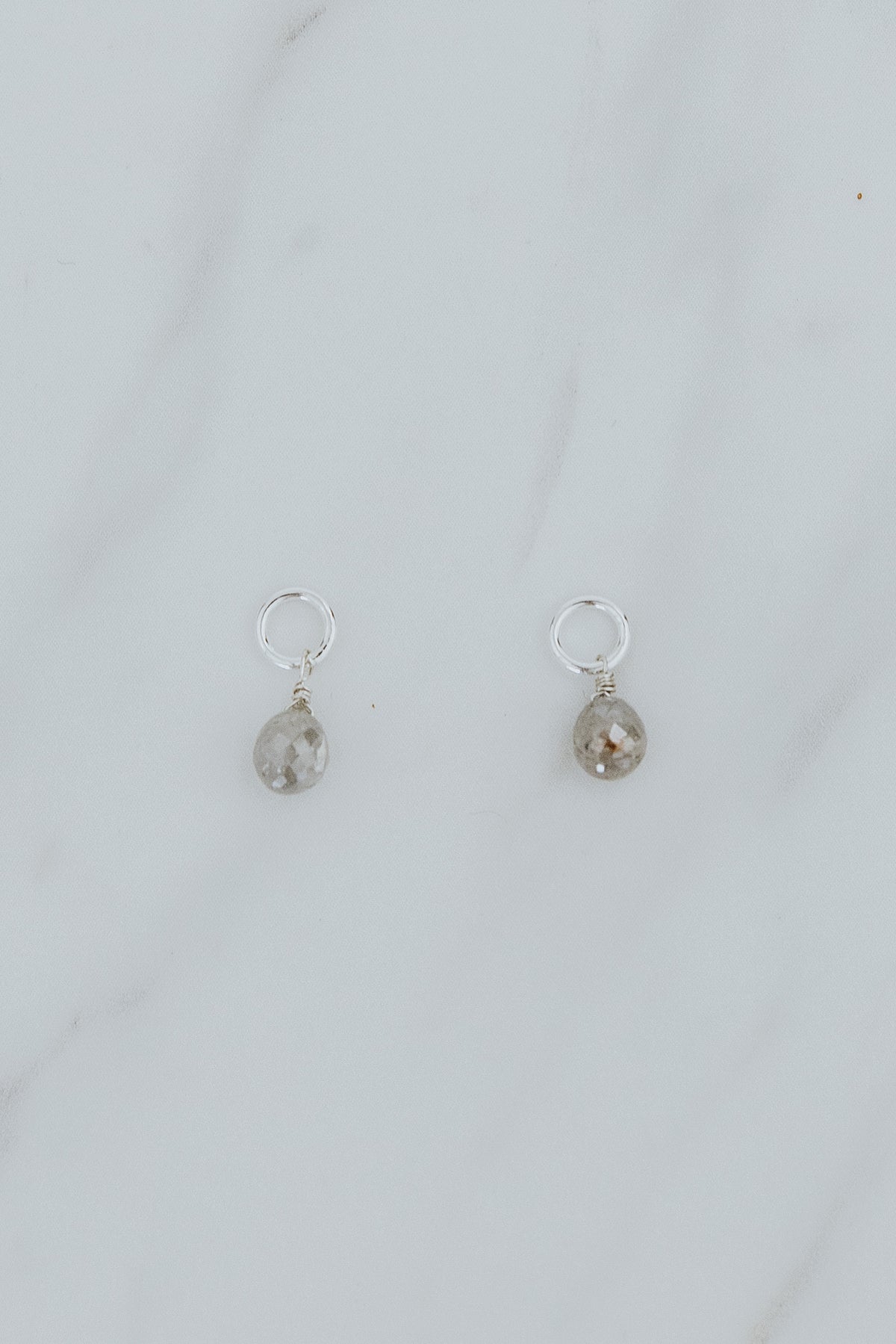 Gemstone Earring Charms - Diamond