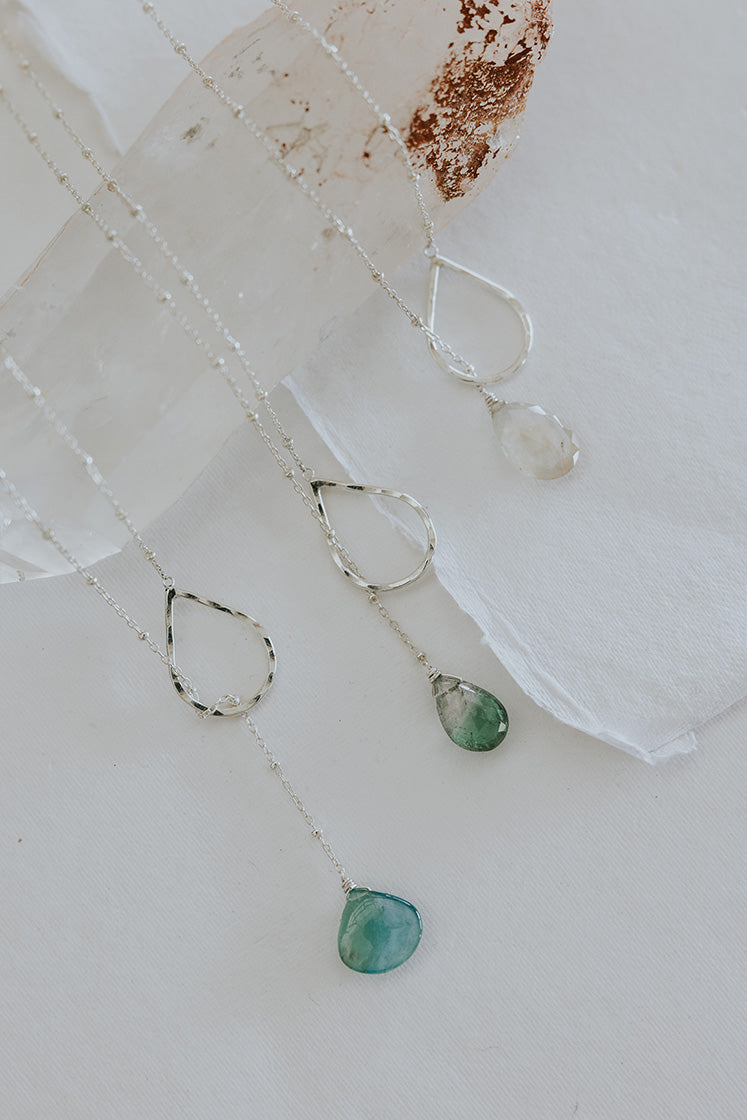 Lariat Necklace - Grandidierite