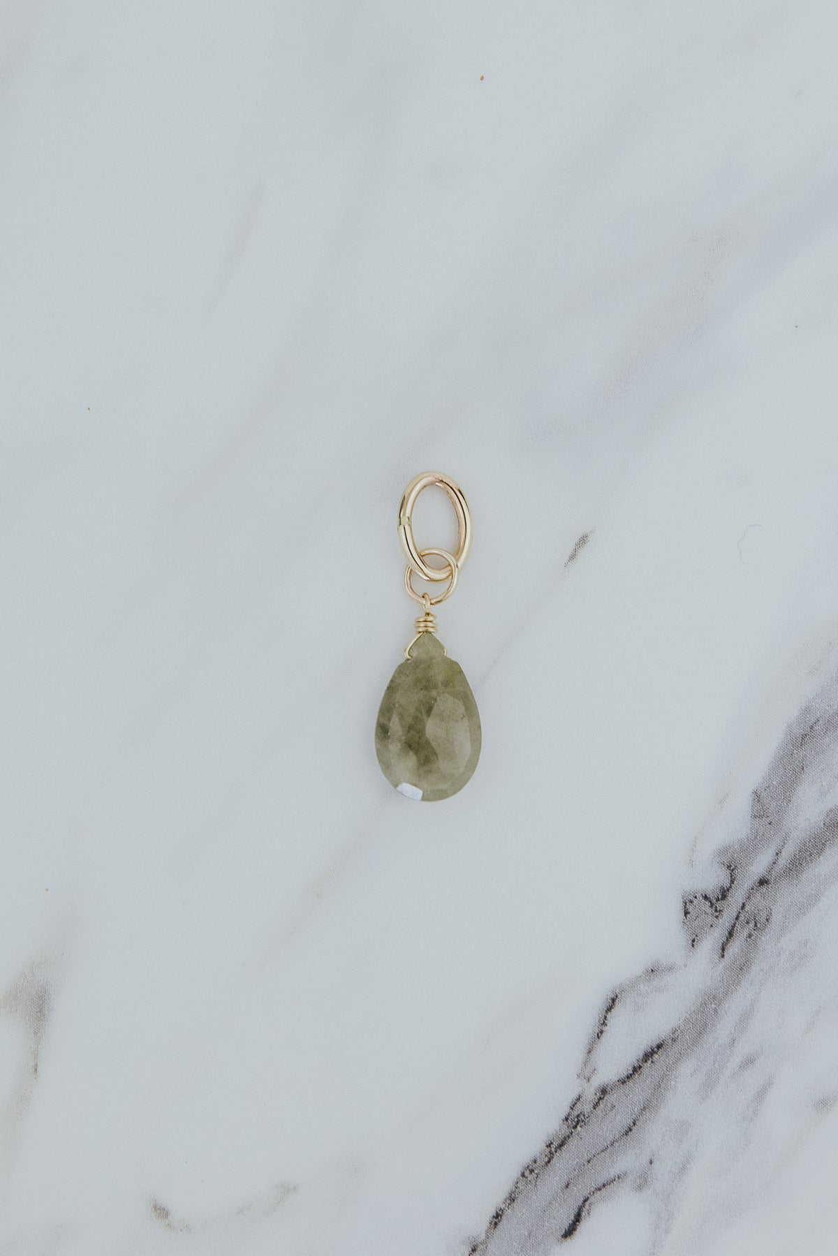 Gemstone Necklace Charms - Cool Tones