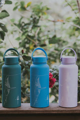 Whale Dance Water Bottle - Sky Blue thumbnail