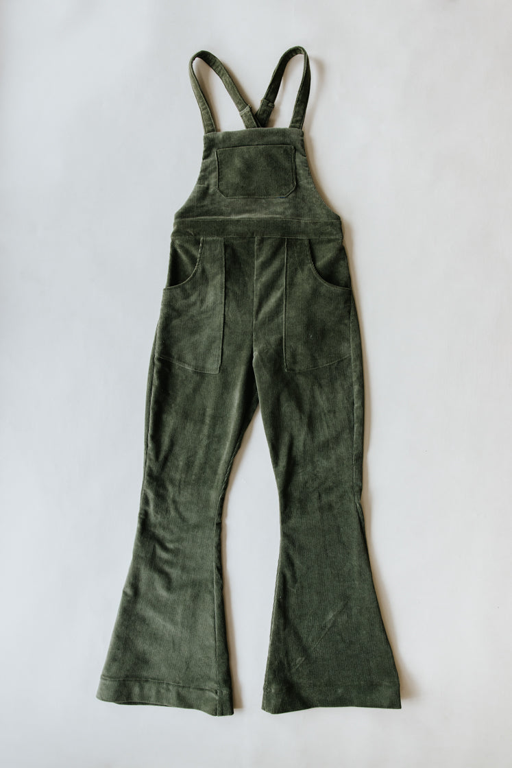 Corduroy Flared Overalls