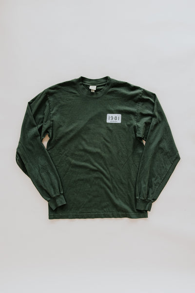 Long Sleeve Rooster Tee - Forest