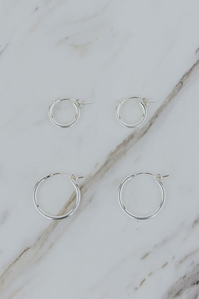 Classic Silver Hoop Bases | SS
