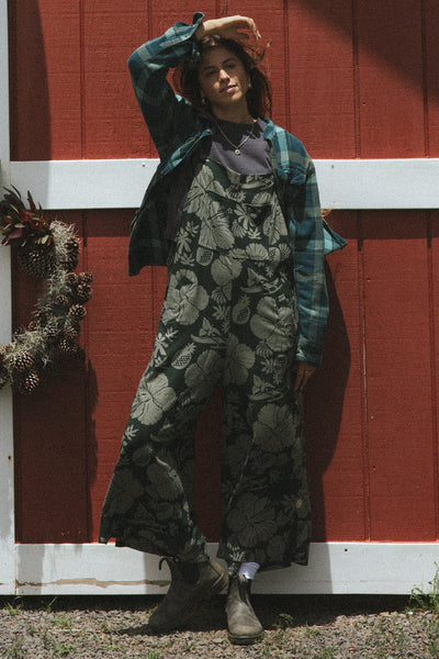 Aloha Print Overalls - Hana Forest