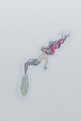 He'e Mermaid Sticker Pink Hair