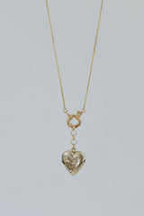 Wings Hawaii gold heart locket necklace