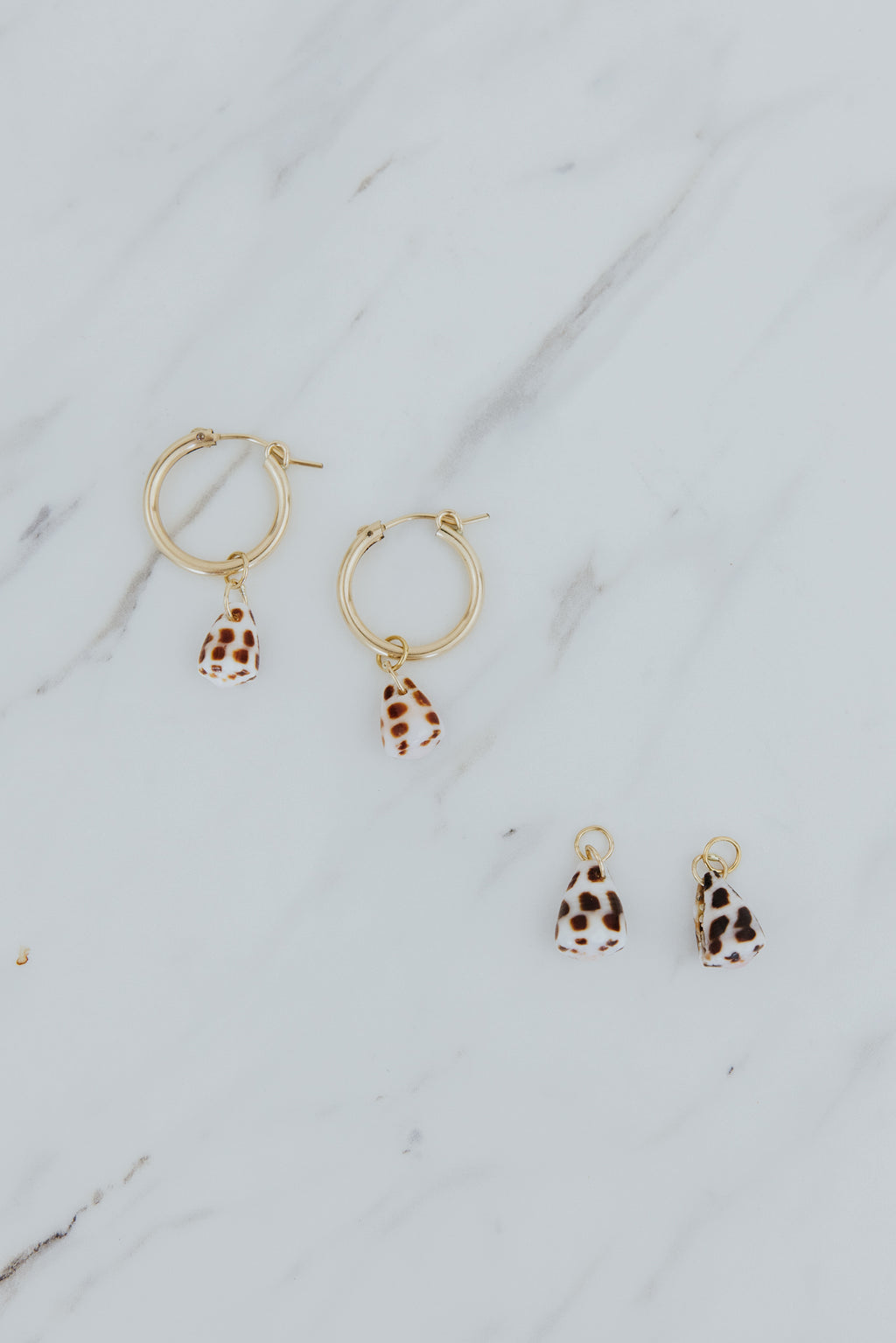 Earring Charms - Petite Hebrew Cone Shell