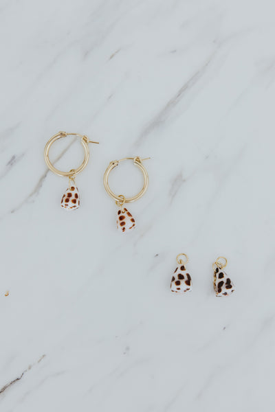 Earring Charms - Petite Hebrew Cone Shell