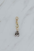 Wings Hawaii Hebrew Cone Shell pendant necklace charm on 14k gold-filled fob clasp. Fine jewelry handcrafted in Maui with authentic Hawaiian seashells. 