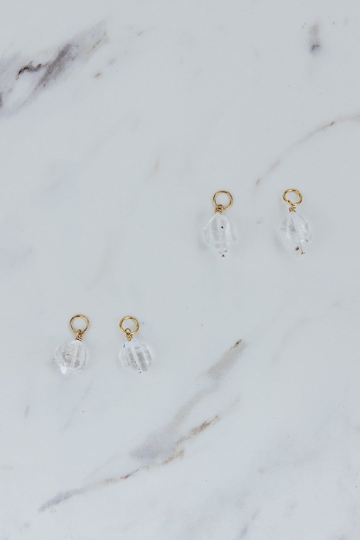 Earring Charms - Herkimer Diamond | GF