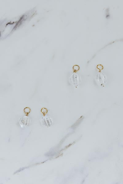 Earring Charms - Herkimer Diamond | GF