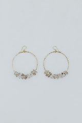 Wings Hawaii Crystal Orbit Hoop Earrings in 14k gold fill - large thumbnail