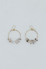 Wings Hawaii Crystal Orbit Hoop Earrings in 14k gold fill - small thumbnail