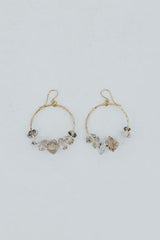 Wings Hawaii Crystal Orbit Hoop Earrings in 14k gold fill - small  thumbnail