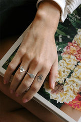 Banded Crystal Ring - Herkimer thumbnail