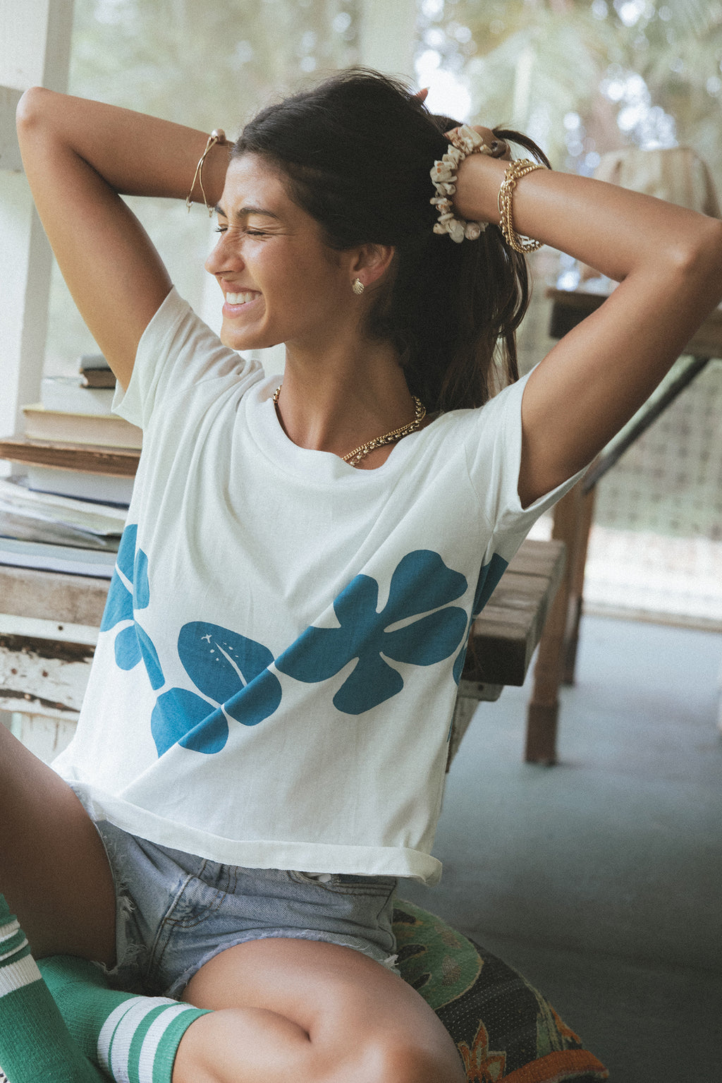 Hibiscus Tee - Hemp + Organic Cotton