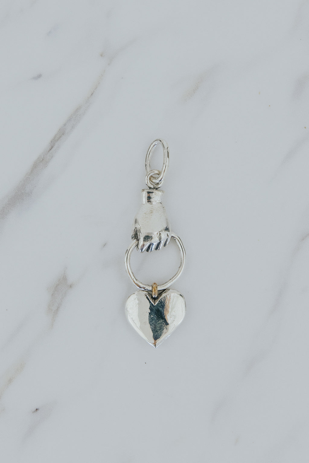 Necklace Charm - Stolen Heart | SS + 14k