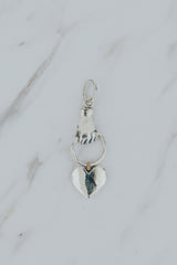 Necklace Charm - Stolen Heart | SS + 14k thumbnail
