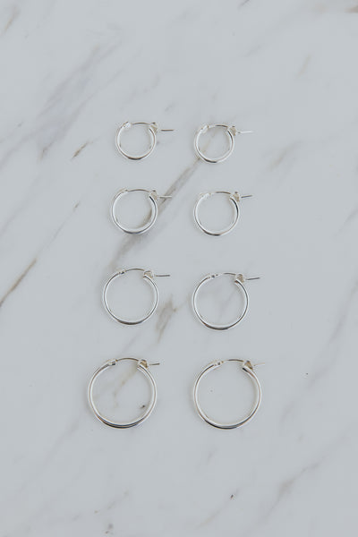 Classic Silver Hoop Bases | SS