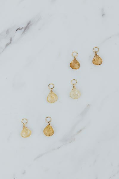 Loose Charms for Hoops - Imperial Topaz