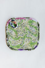 Kantha Pot Holder - Pink Border thumbnail