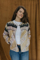Vintage Kantha Jacket - Blue Bayou thumbnail