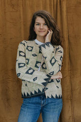 Vintage Kantha Jacket - Blue Bayou thumbnail