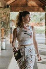 Wings Hawaii Pinafore Crop Top in Kimi Ginger thumbnail