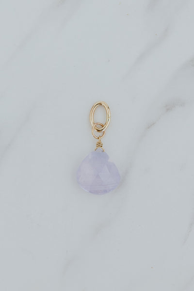 Necklace Charm - Purple Scorolite