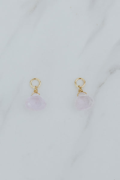 Earring Charms - Kunzite | 14k
