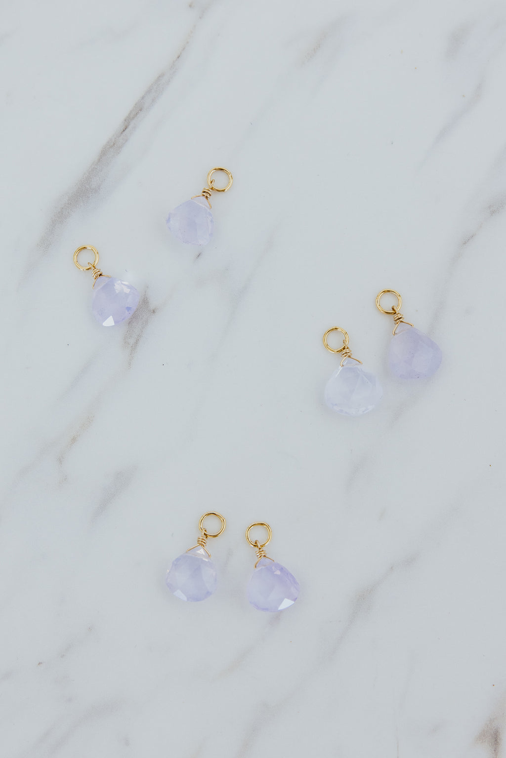 Earring Charms - Purple Scorolite | GF