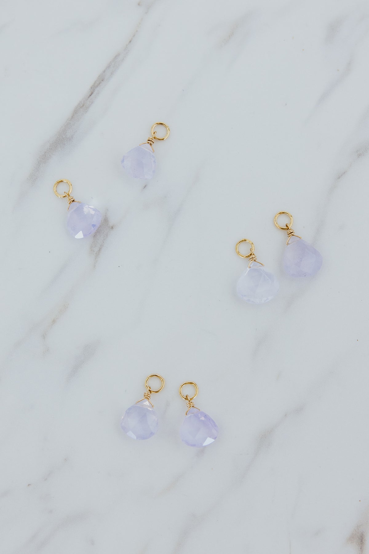 Earring Charms - Purple Scorolite | GF