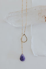 Lariat Necklace - Hackmanite thumbnail