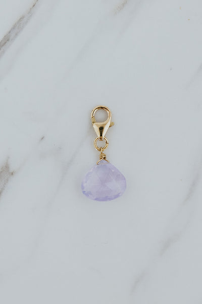 Clasp Charm - Purple Scorolite