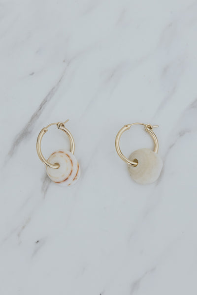 Bombucha Puka Hoop Earrings