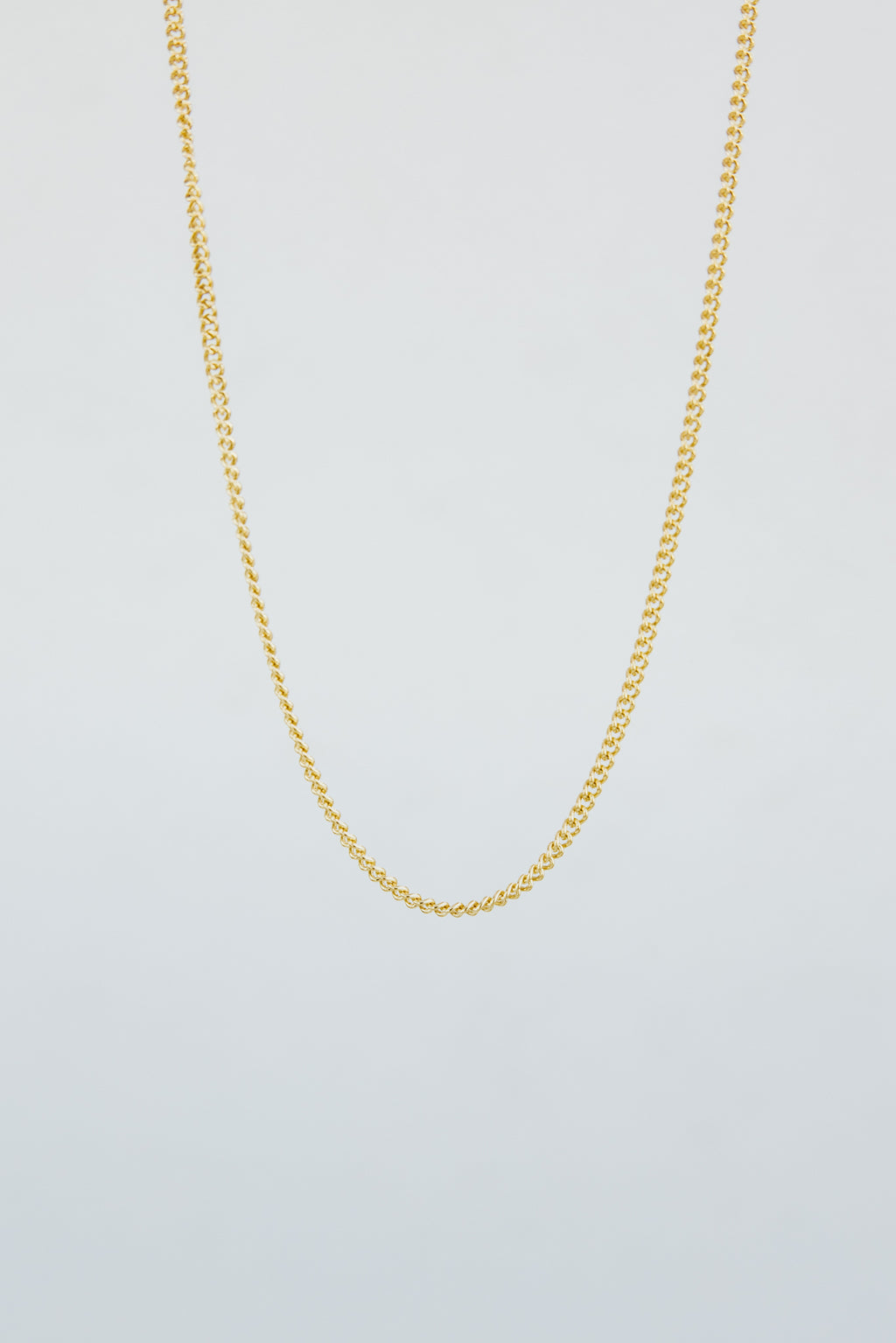 Wings Hawaii Large Curb Chain in 14k gold fill. 16, 18, or 20" lengths. Fine jewelry handmade in Maui. Charm Bar Collection. Wear solo, layered, or add charms. 