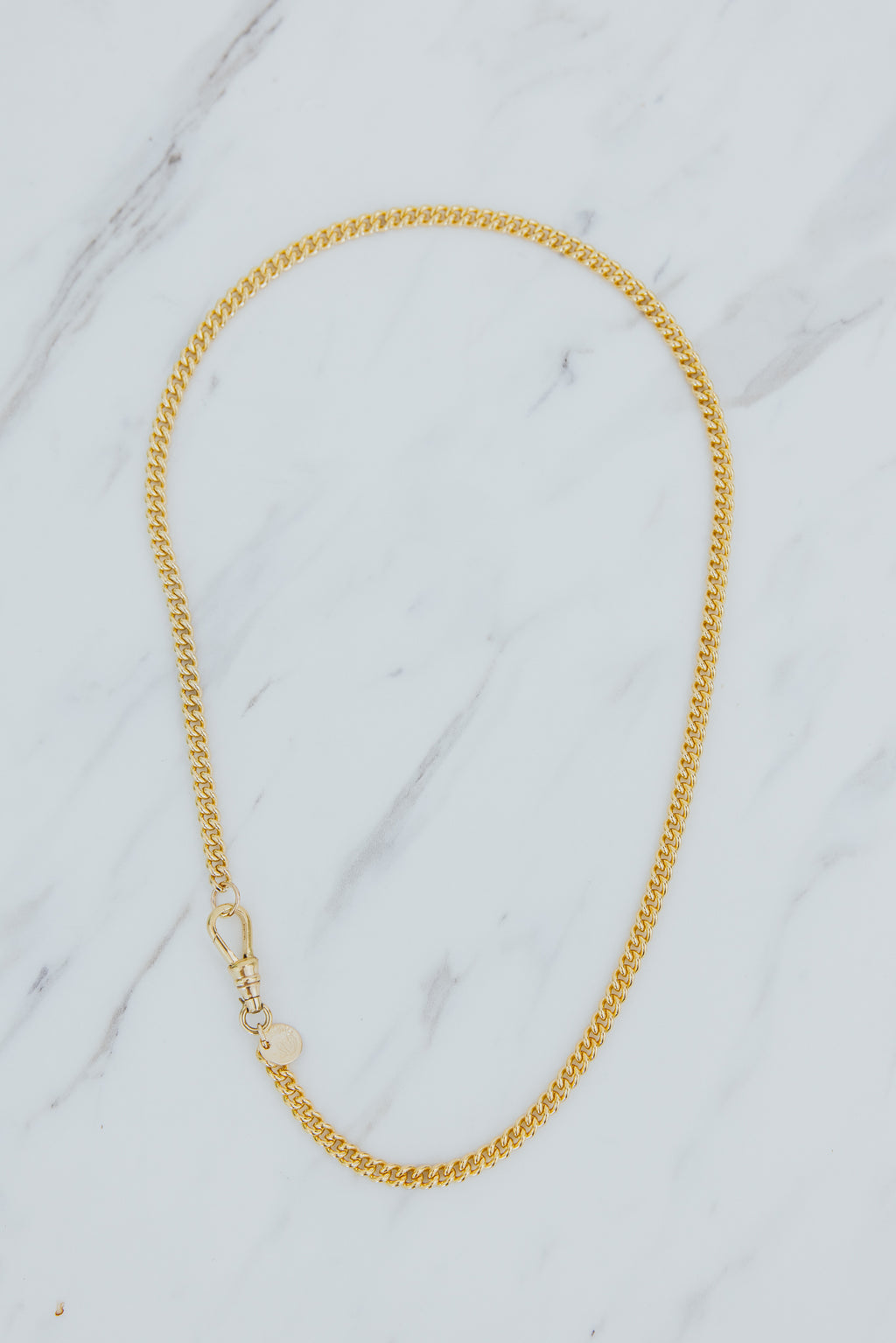 Chain Necklace - Curb Chain Fob