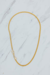 Chain Necklace - Curb Chain Fob thumbnail