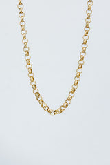 Wings Hawaii Luxe Link chain necklace in 14k gold-filled. 6mm rolo link chain in 14" or 17" lengths. Fine jewelry handmade in Maui. Add clasp-on charms to customize. 