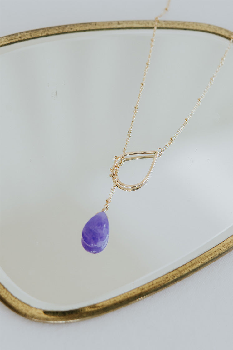 Lariat Necklace - Hackmanite