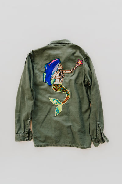 Vintage Army Fatigue Jacket - La Sirena