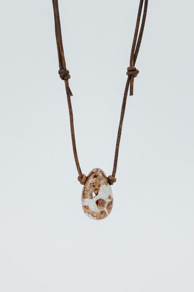 Leather Crystal Necklaces - B