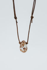 Leather Crystal Necklaces - B thumbnail