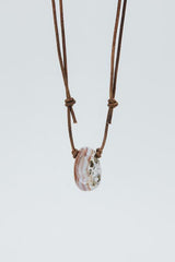 Leather Crystal Necklaces - B thumbnail