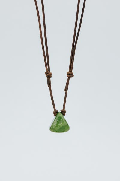 Leather Crystal Necklaces - B