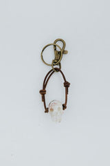 Leather Crystal Skull Keychains thumbnail