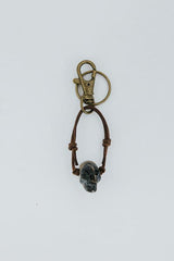Leather Crystal Skull Keychains thumbnail