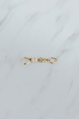 Wings Hawaii clasp extender fob in 14k gold-filled. Use as charm pendant attachment or chain extender. Charm Bar collection to mix, match, customize modern charm necklaces and bracelets. Fine jewelry handcrafted in Maui.  thumbnail